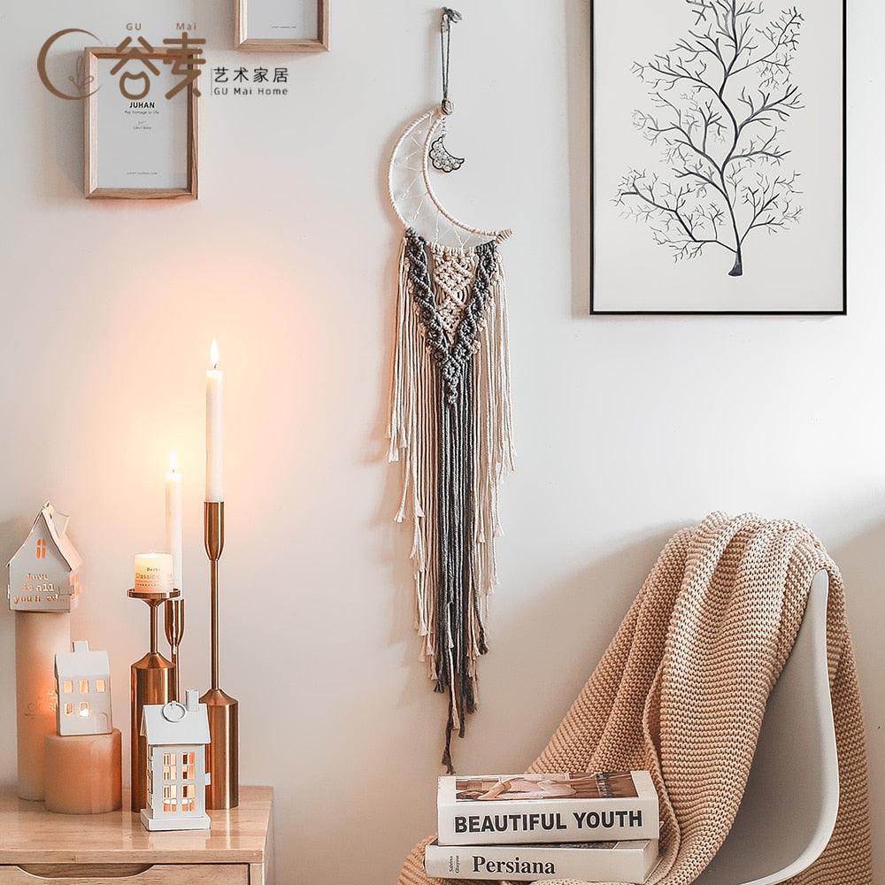 Home Aesthetic Room Decor Leaf Wall Hanging Dream Catcher Aesthetic Room Home Decor
