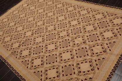 6' x 9' Hand Knotted 100% Wool Traditional Sino Persian Area Rug Tan