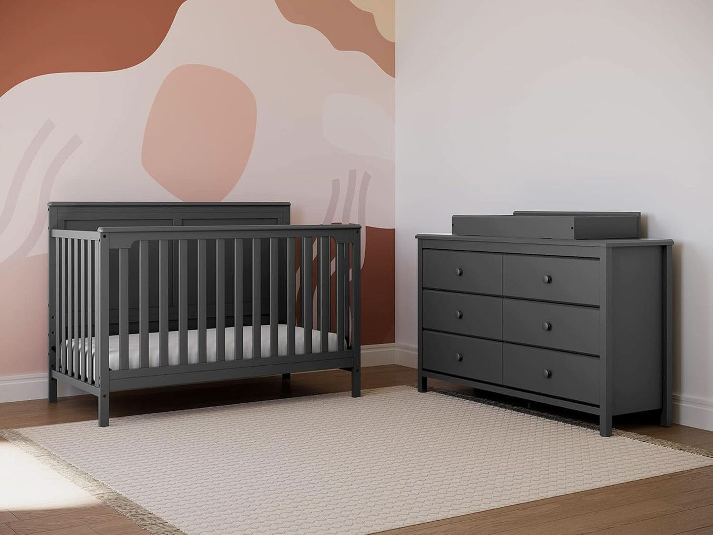Alpine Gray 6 Drawer Dresser GREENGUARD Gold Certified