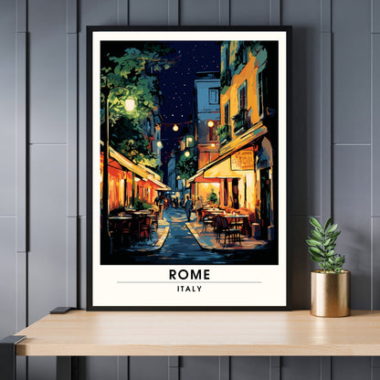 Affiche Rome | impression de voyage Rome  | Impression Rome  | Affiche Italie | Rome la nuit