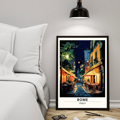 Affiche Rome | impression de voyage Rome  | Impression Rome  | Affiche Italie | Rome la nuit