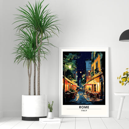 Affiche Rome | impression de voyage Rome  | Impression Rome  | Affiche Italie | Rome la nuit