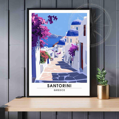 Affiche Santorin | Impression Santorin, Grèce